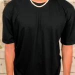 Black Half-Sleeves T-Shirt