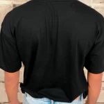 Black Half-Sleeves T-Shirt