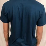 Peacock Blue Half-Sleeves T-Shirt