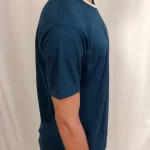 Peacock Blue Half-Sleeves T-Shirt