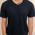 Navy Blue Half-Sleeves T-Shirt