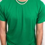 Parrot Green Half-Sleeves T-Shirt