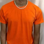 Orange Half-Sleeves T-Shirt