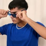 Royal Blue Half-Sleeves T-Shirt