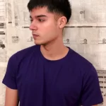 Purple Half-Sleeves T-Shirt