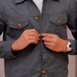 Grey Cotton-Jacket