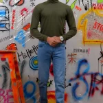Army Green High-Neck