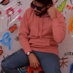Peach Over-sized Hoodie