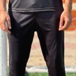 Black side white Trouser