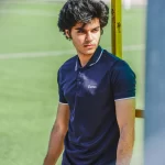 Navy Blue Strips Polo