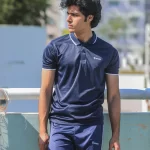 Navy Blue Strips Polo